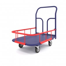 Тележка платформенная с бортиком 17 см ТПБ 1 (г/п 300-550 кг, 500х800 мм, колёса на выбор)