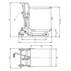 Передвижной подъемный столик PFAFF PRAKTIKUS HP 0412