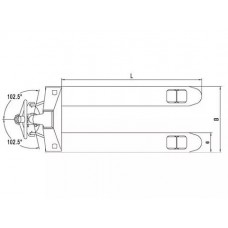 Гидравлическая тележка Noblelift DF25 (г/п 2500 кг) 