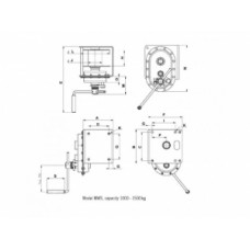 Лебедка ручная настенная PFAFF MWS (150-1500кг)