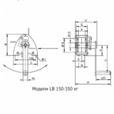 Лебедки ручные нержавеющие PFAFF SW K-LB и SW K-LB-VA (150-1200 кг)