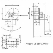 Лебедки ручные нержавеющие PFAFF SW K-LB и SW K-LB-VA (150-1200 кг)