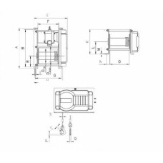 Лебедка электрическая Yale RPE 10-6 (г/п 1000кг) (модель с защитой от перегрузки)