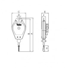 Таль-балансир серии Yale YFS и YFS-A  (грузоподъемность от 0,5 до 10 кг)